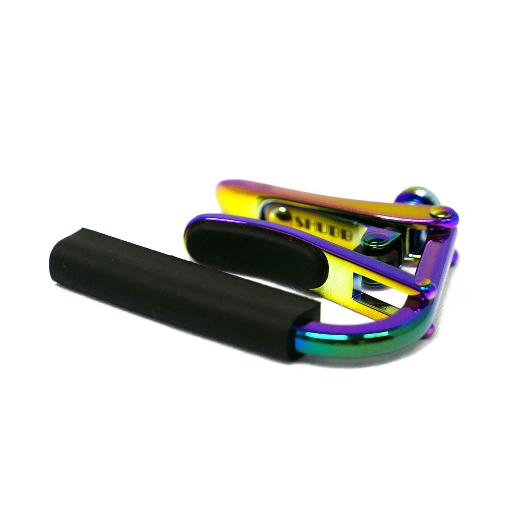 SHUBB Guitar Capo Japanese Authorized Distributor Model Paua Pearl Black Sleeve for Steel String C1p/B