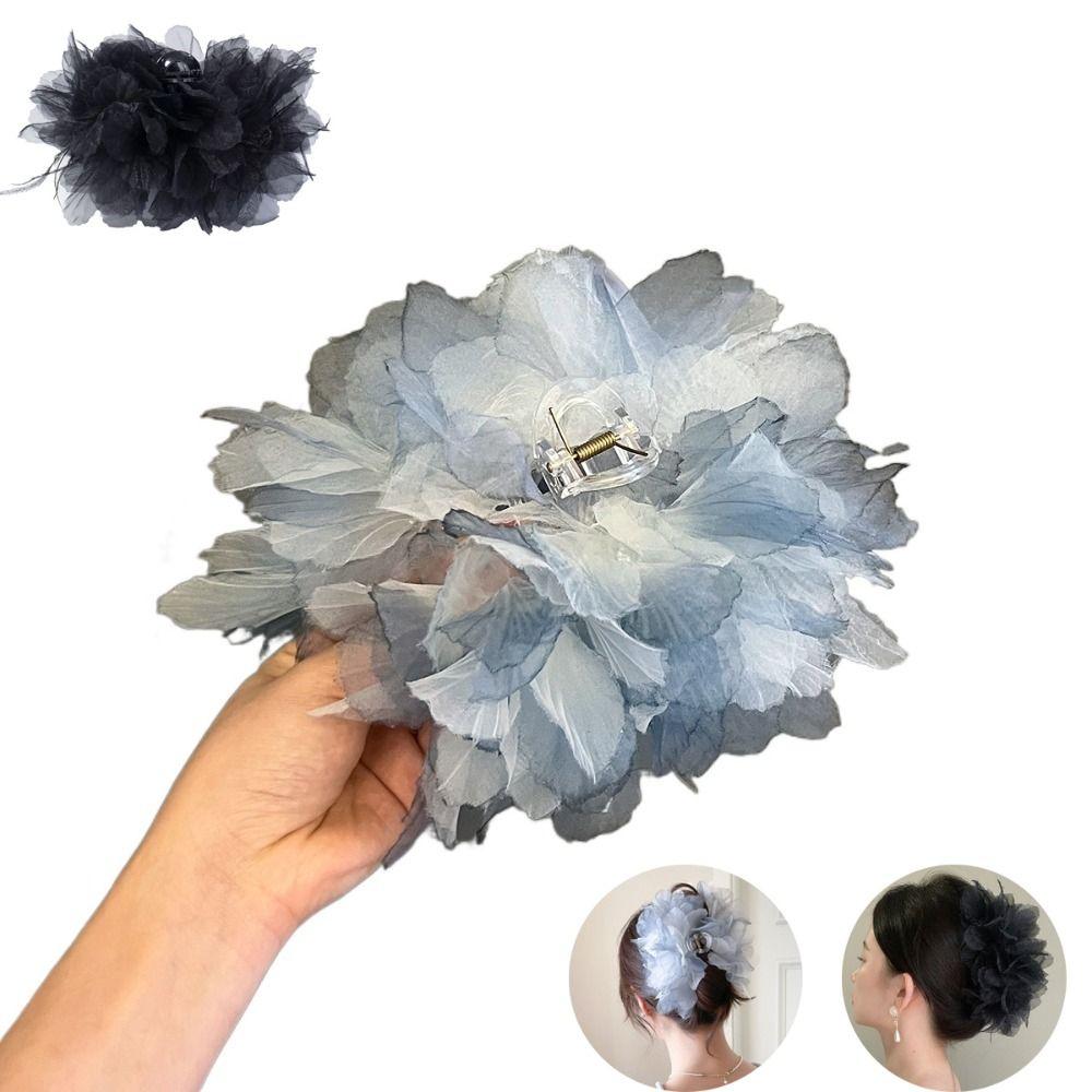 

Multiple Hair Grip Feather Hair Claw Clip Disc Hair Fluffy Grip Clip Fashion Shark Clip Party синій