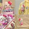 Cute Kt Cat Plush Doll Keychain Bag Charm Hellokitty Pendant Cartoon Backpack Decoration