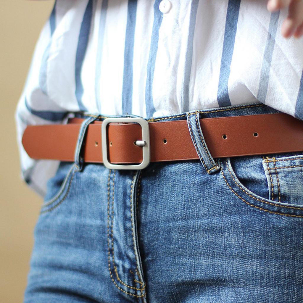 Chic Faux Leather Belt for Women - Stylish Waistband Skirts and Denim
