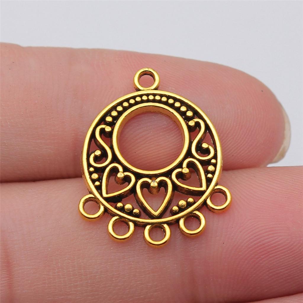Accessoires Pièces Connecteur Boucle d'Oreille Rond Multi-Trous Fournitures de Bijoux de Mariage ZA044