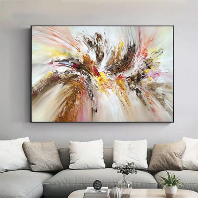 Abstraktes Ölgemälde, gemaltes Gemälde, Wandkunst, Leinwand, Poster und Drucke für Wohnzimmerdekoration, zeitgenössische Kunst