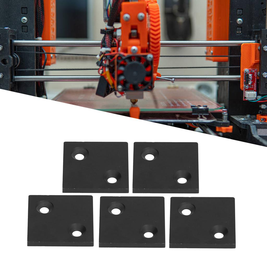 5Pcs End Double Slots Aluminum Alloy Cover Plate for Industrial S Fixing