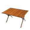 Portable Wood Grain Aluminum Folding Camping Table
