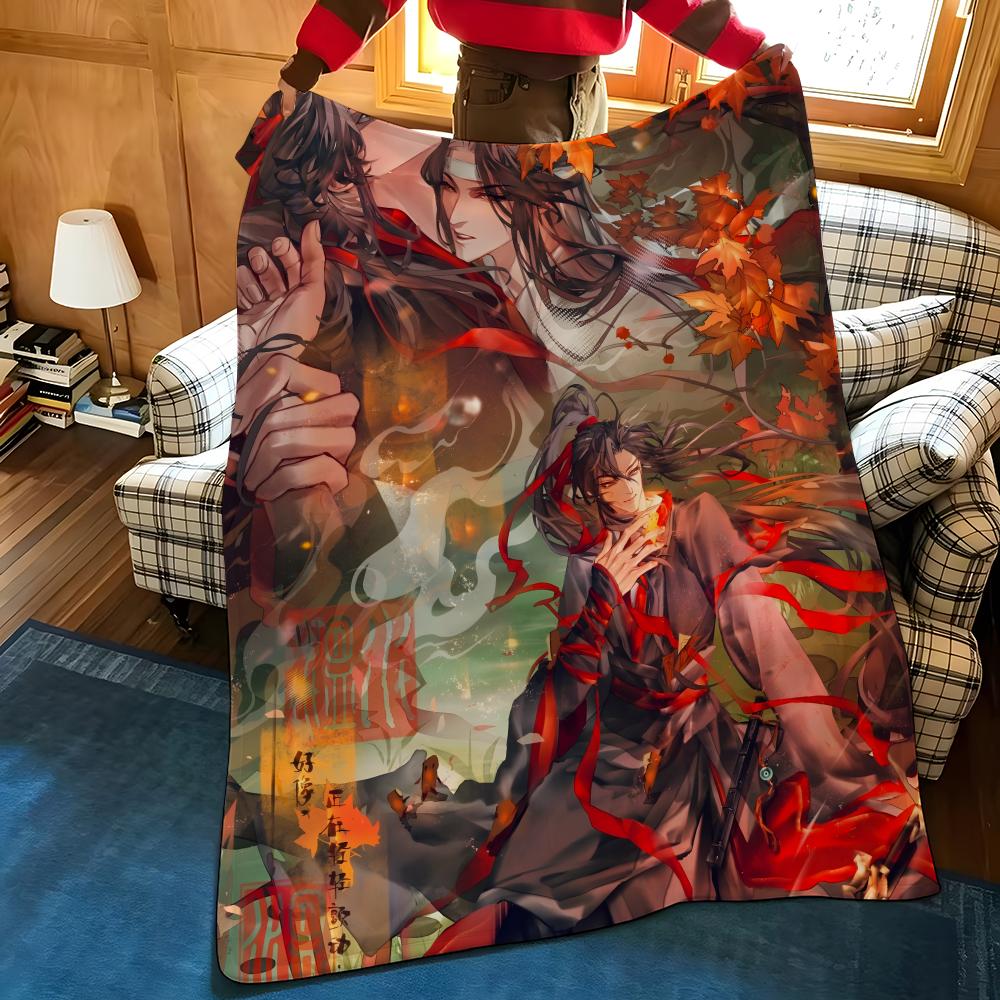 Novel G-Grandmaster O-Of D-Demonic C-Cultivation Throw Flannel Blanket Suitable for Sofas Beds Offices Travel, Camping Chairs
