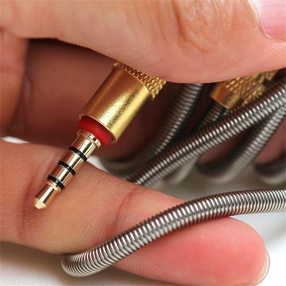 Cord Speaker Wire 3.5mm Male to Male Audio Adapter Cord 4 Pole 3.5mm Audio Cable Car AUX Cable
