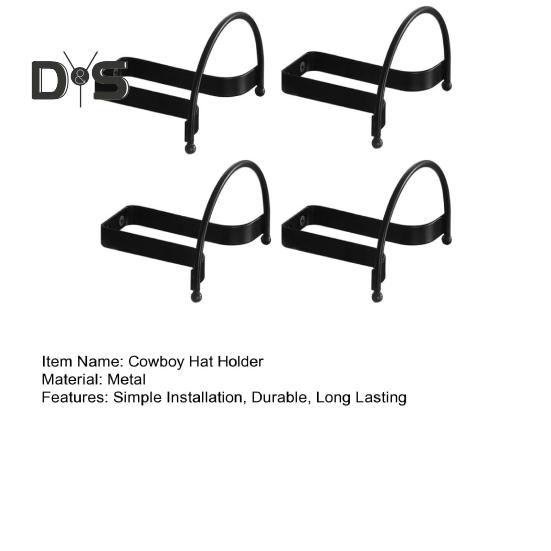 2/4 Stück Cowboyhuthalter, Hutaufhänger, halbrundes Design, Wandhalterung, Cowboyhutständer, Westernhut-Displayhalter