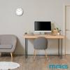 MAG Wall Clock Analog Silent Continuous Second Hand Simple Diameter 30.0cm Silver Leon W-802A SM-Z Noah Precision