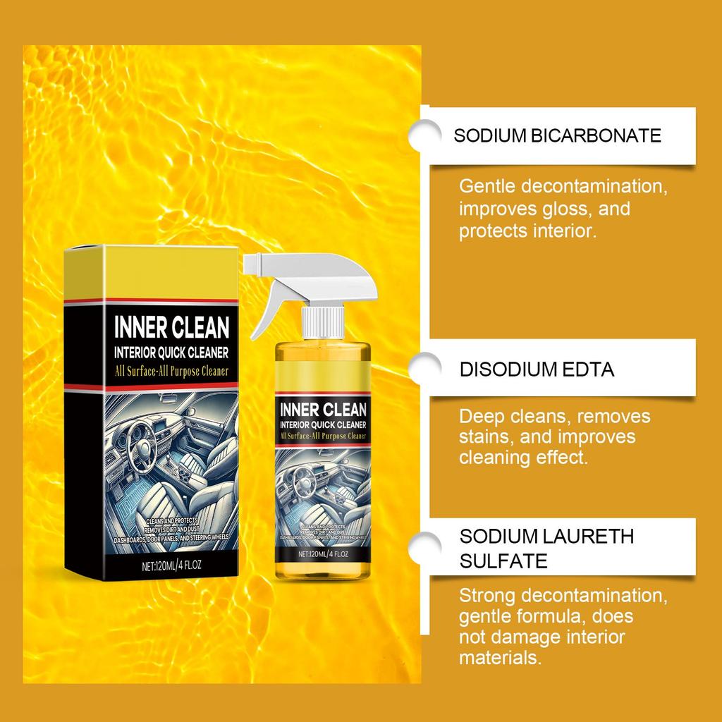 Car Interior Cleaning Agent Car Stain Cleaning Agent Daily Maintenance Cleaning Agent 120ml