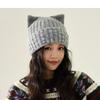 Cat Ear Wool Hat Women's Autumn Winter Warm Knitted Hat Thick Hat