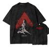 2026 Hot Sale Japan Classic Anime Ghost in The Shell Graphic Print Retro Washed Tshirt New Harajuku Fashion Men Women Cotton Tee Oversized Loose Top