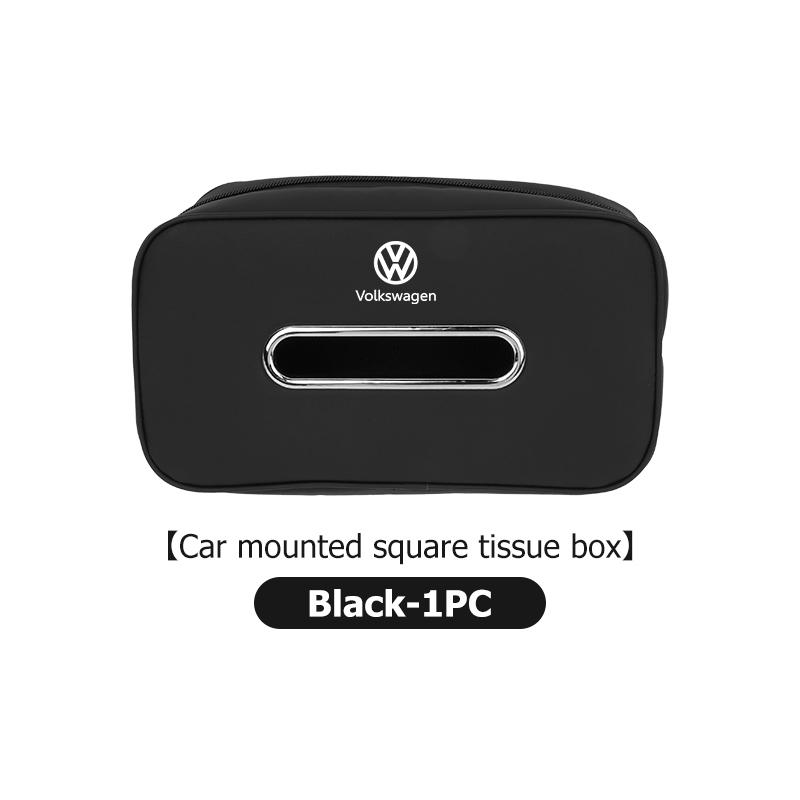 WET1 Car Tissue Box Seat Back Paper Towel Bag Tissue Storage Case For Volkswagen VW Scirocco Jetta Beetle Golf 4 5 6 Passat Polo B5