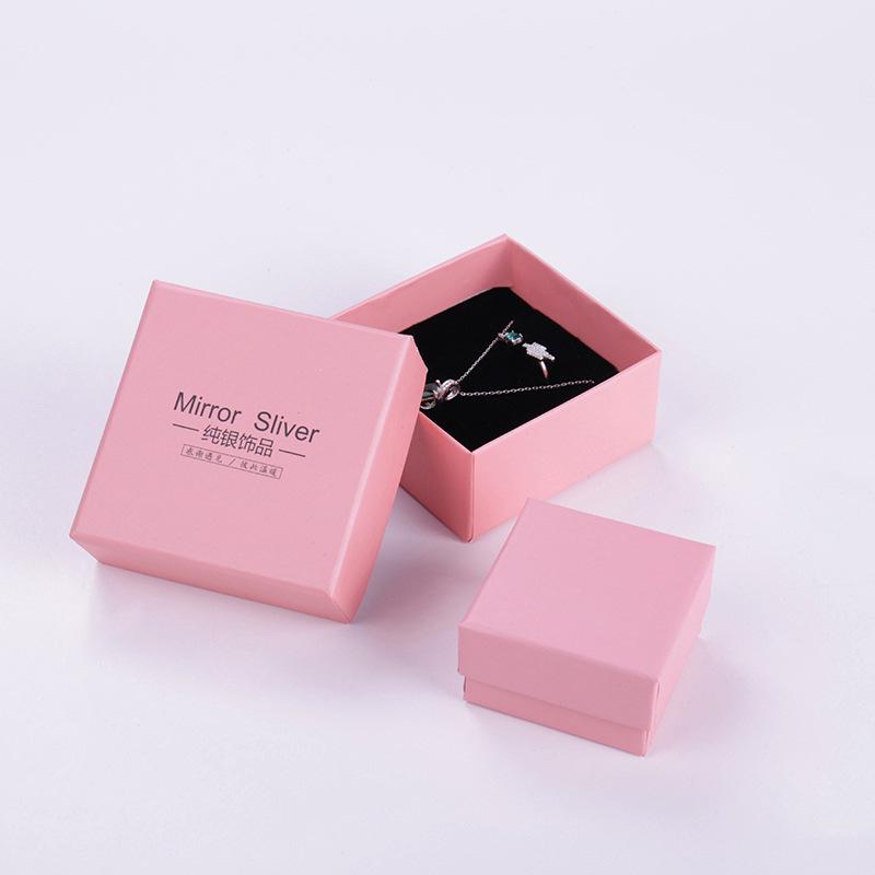 Jewelry box - stylish sterling silver tag exquisite necklace box, earring box, ring packaging box