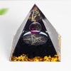 Resin Art Crystal Ball Pyramid Home Decor With Modern Minimalist Style For Living Room Display