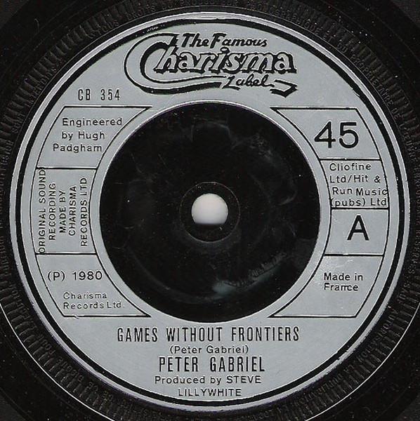 

7inch Record PETER GABRIEL - Games Without Frontiers CB354 Charisma 1980 UK Rock Used