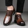 Versatile Men's Walking Shoes Fashion Brand Man Oxford Shoes Lace Up Formal Dress Footwear 2024 New Men Genuine Leather Shoes