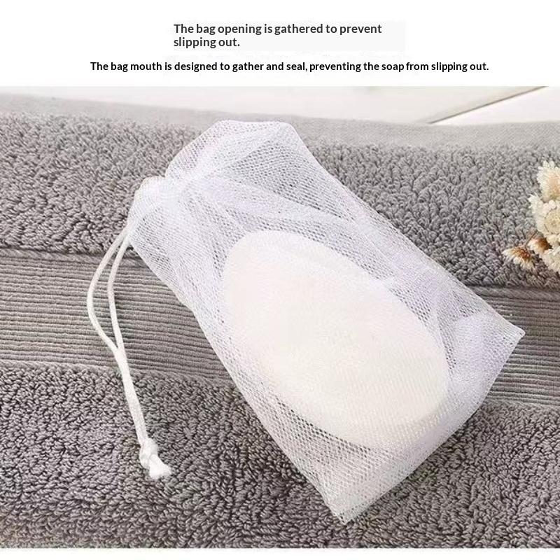 20Pcs Soap Foaming Net Portable Mesh Soap Bag Body Wash Soap Foaming Net Bag Bathroom Soap Exfoliating Mesh Bags For Shower