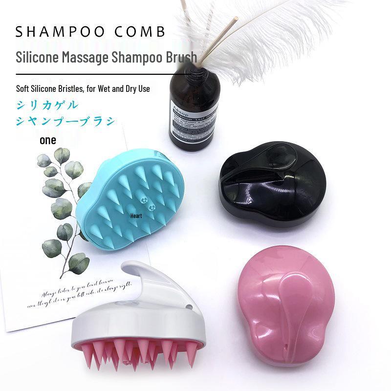 Smooth Silicone Anti-itch Scalp Massager Hair Therapy Shampoo Brush