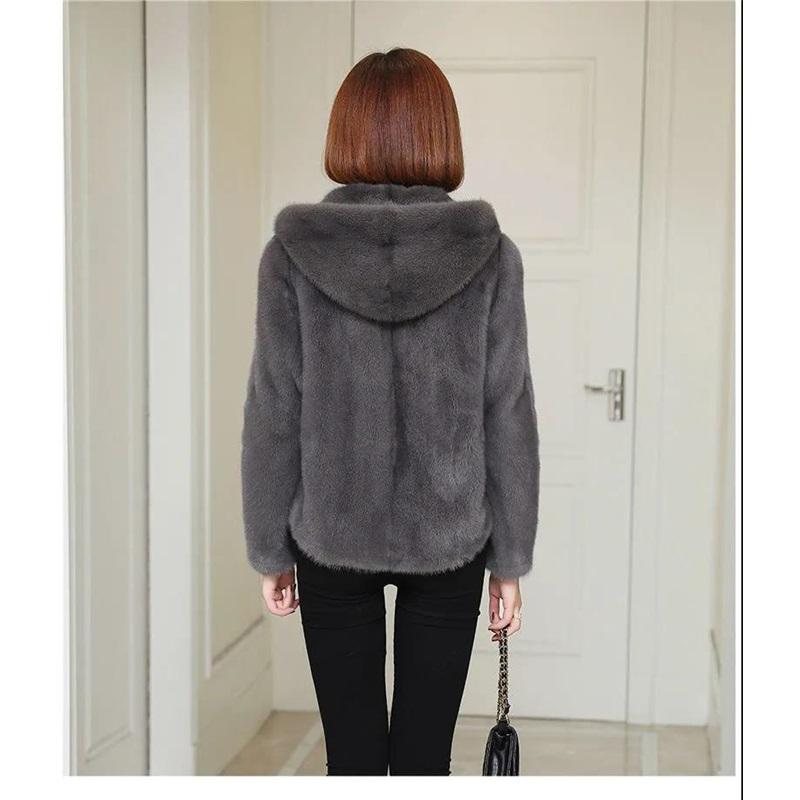 Ladies Cozy Fleece Hooded Coat Warm Casual Plush Outerwear