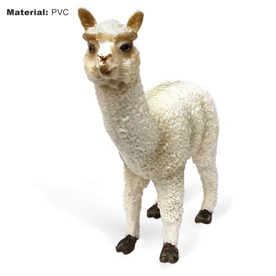 Tierspielzeug, kreatives Modedesign, High-Party-Haus, simuliert, exquisite Verarbeitung, Dekoration, Tiere, Alpaka-Figur, Modell