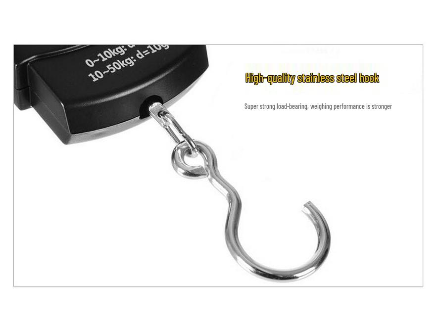 A08 50kg Mini Portable High-Precision Handheld Electronic Hanging Scale