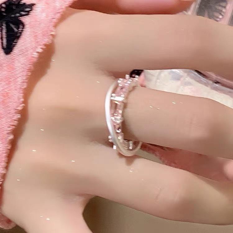 Bague ouverte polyvalente style coréen: Tempérament Élégant, Design de Personnalité Simple pour Femmes et Couples