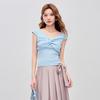 IEF Women's Summer Short Knitted Top