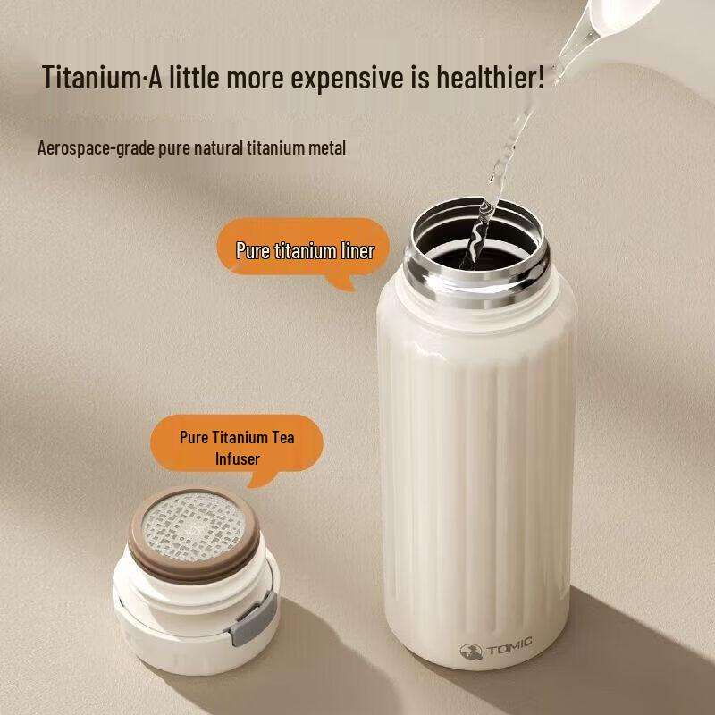 TOMIC Men s Portable Stainless Steel Tea Infuser Mug