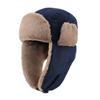 Connectyle Unisex Winter Warm Trapper Hat with Ear Flaps, Pilot Cap, Ski Bomber Hat, Navy Blue