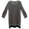 TO BE CHIC Wool Sanyo Shokai Long Sleeve One Piece 40 Gray Women Used