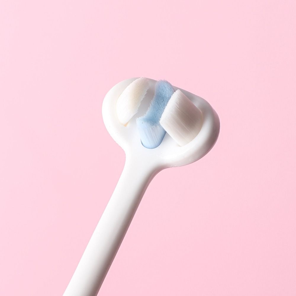 Cartoon Children Toothbrush Soft Bristles V-shaped Three-sided Toothbrush Oral Care