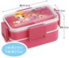 Skater Bento for Made in with a Soft Dishwasher and Microwave Disney Frozen x Shoko Nakagawa Box, 2-Tier, 600ml, Women, Japan, Dome-Shaped Lid, Safe,
