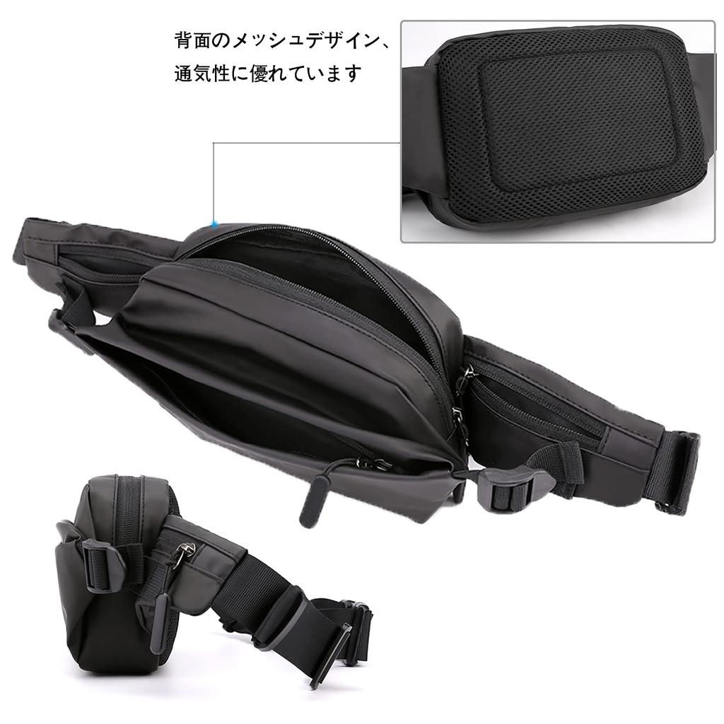 Large Capacity Multifunctional Waist Bag for Men and Minimalist Perfect for and Black Bag/Body Bag/Shoulder Women, Design, Lightweight, Cycling,