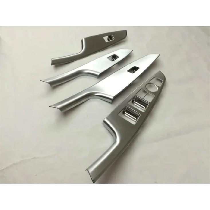 

For Hyundai Tucson LHD 2015 2016- Door Window Glass Panel Cover Armrest Lift Switch Button Trim Car Styling Accessories Silver Low