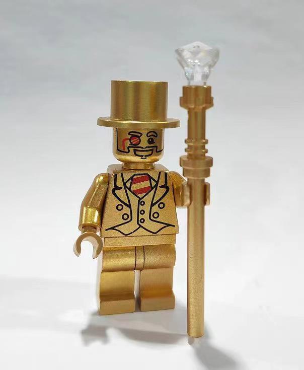 

Золотой человек Мистер. Золотая минифигурка строительные блоки игрушка