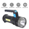 High Lumens LED Flashlight 4 Lighting Modes With Sidelight Rechargeable Spotlight LongRange Flashlight Outdoor Activities