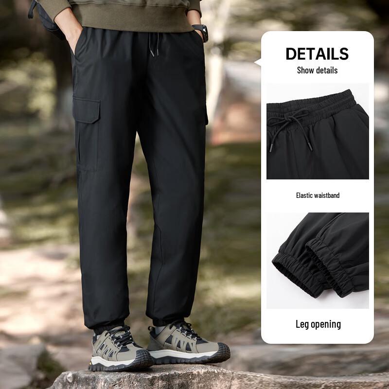 CAMEL Men's Duck Down Winter Cuffed Workwear Pants