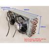 520*115*230mm Condenser Double Air Outlet Double Fan Radiator Air Water Cooling Evaporator Freezer Refrigerator