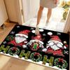 Exquisite Christmas Snowman Gnome Doormat Non-Slip Entrance Doormat Home Decor Carpet for Living Room Rugs Bathroom Floor Rug