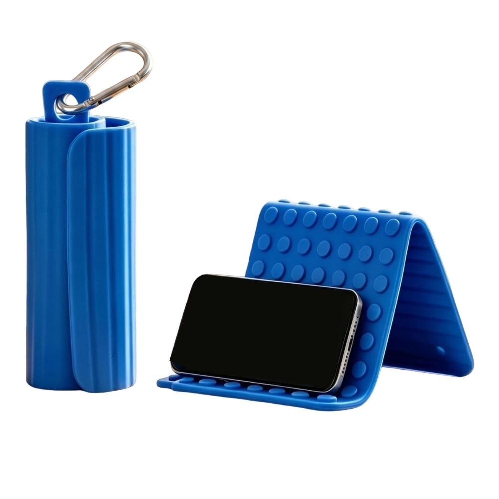 Adjustable Foldable Phone Stand Flexible Desktop Tablet Stand for Laptop синий