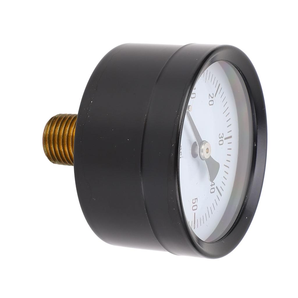 Pressure Gauge 0?60 PSI 14in NPT 2in Dial Clear Display Stainless Iron Axial Pressure Gauge for