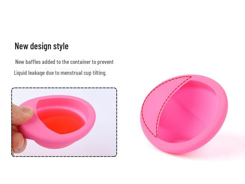 Silicone Menstrual Disc & Cup: Built-In Design for Female Comfort During Periods