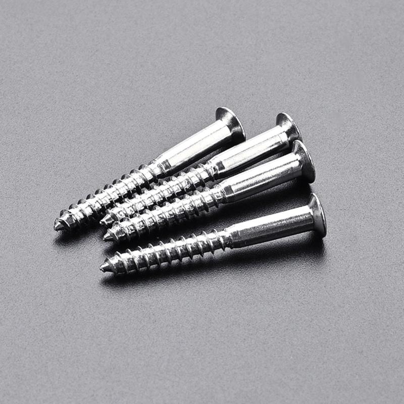 4 Pcs Neck Plate Mounting Screws Electric Guitar Neck Plate Screws Guitar Bass Hardware Accessories Easy to Install