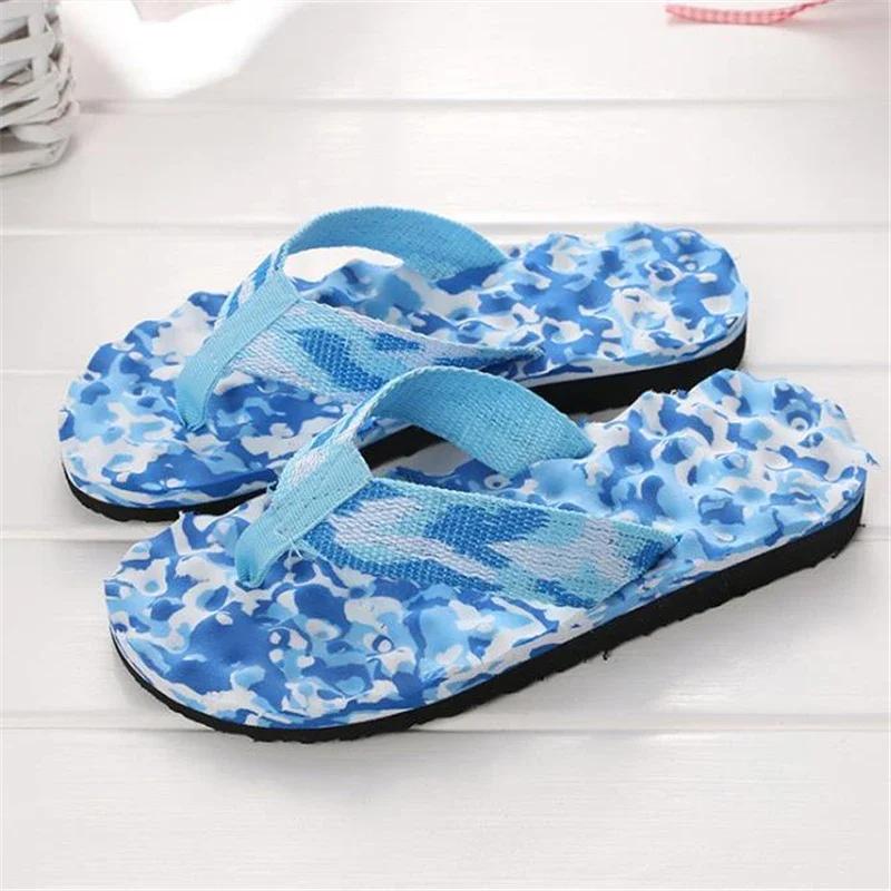 Men Flip Flops Floor Flat Shoes Indoor Summer Home Slippers Male Massage Slipper Camouflage Comfortable Zapatillas de hombre