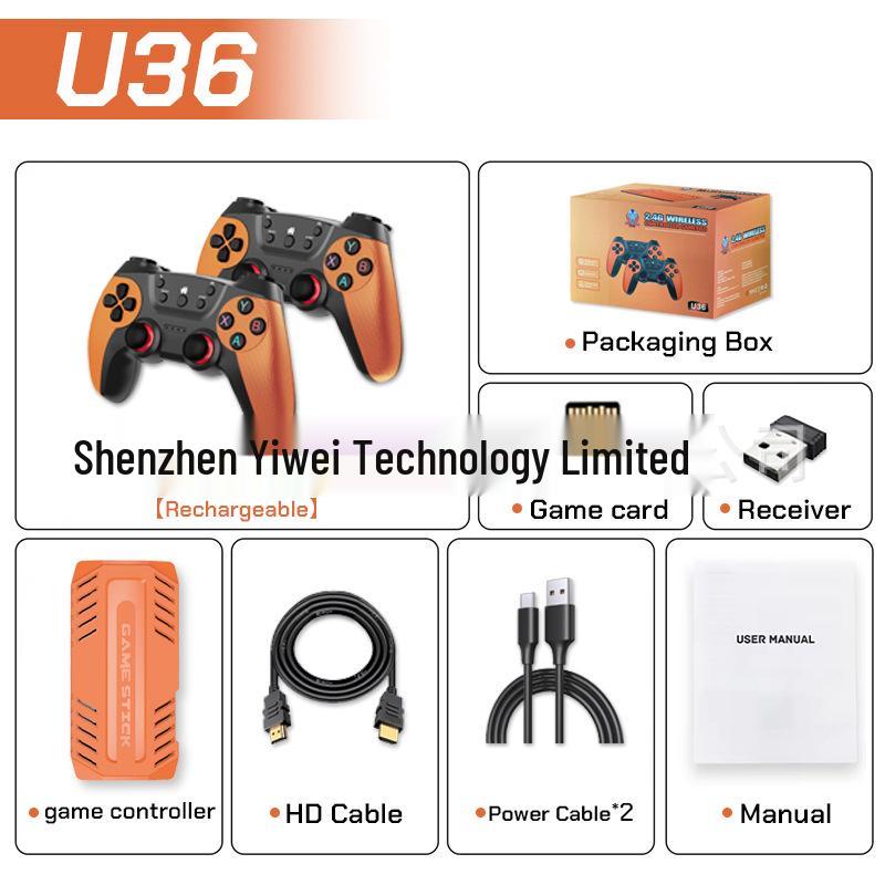U36 Wireless Retro HD TV Game Console with PSP X2 Pro