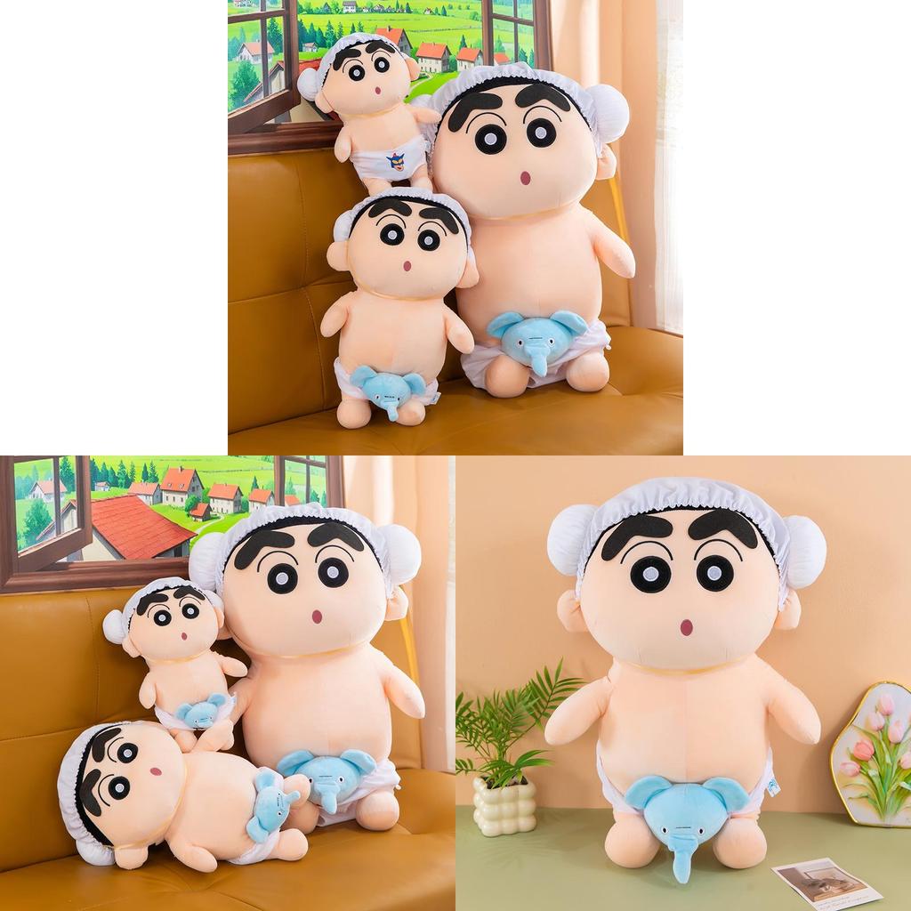 Crayon Shinchan Plush Bathing Doll With Soft Crystal Cotton For Kids And Teens