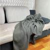 Nordic Knitted Blanket For Office Sofa Napping Blanket Ball Wool Casual Bed Cover Air Conditioning Blanket