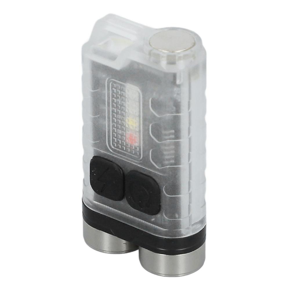 Schlüsselanhänger-Taschenlampe 900LM Weiße LED IP65 Wasserdicht Magnetischer Schwanz Fluoreszierende EDC-Taschenlampe mit