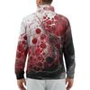 Men's Loose Casual 1/4 Zip Sweatshirt Fashion Printed Long Sleeve Top With Pockets