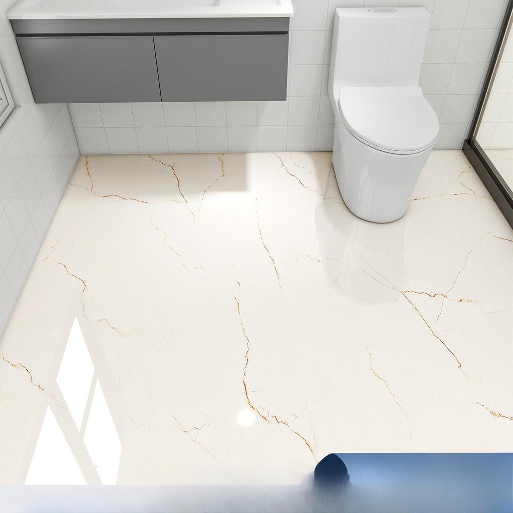 Tapet Autoadeziv Impermeabil de Lux Ușor cu Imitație de Marmură pentru Pardoseala Bucătăriei, Ușor de Dezlipit și Lipit, Folosit pentru Decorarea Casei, Bucătăriei, Băii